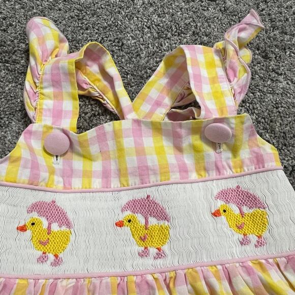 Saving Grace Smocks Girl Duck Smocked Tank size 4 - Picture 3 of 7